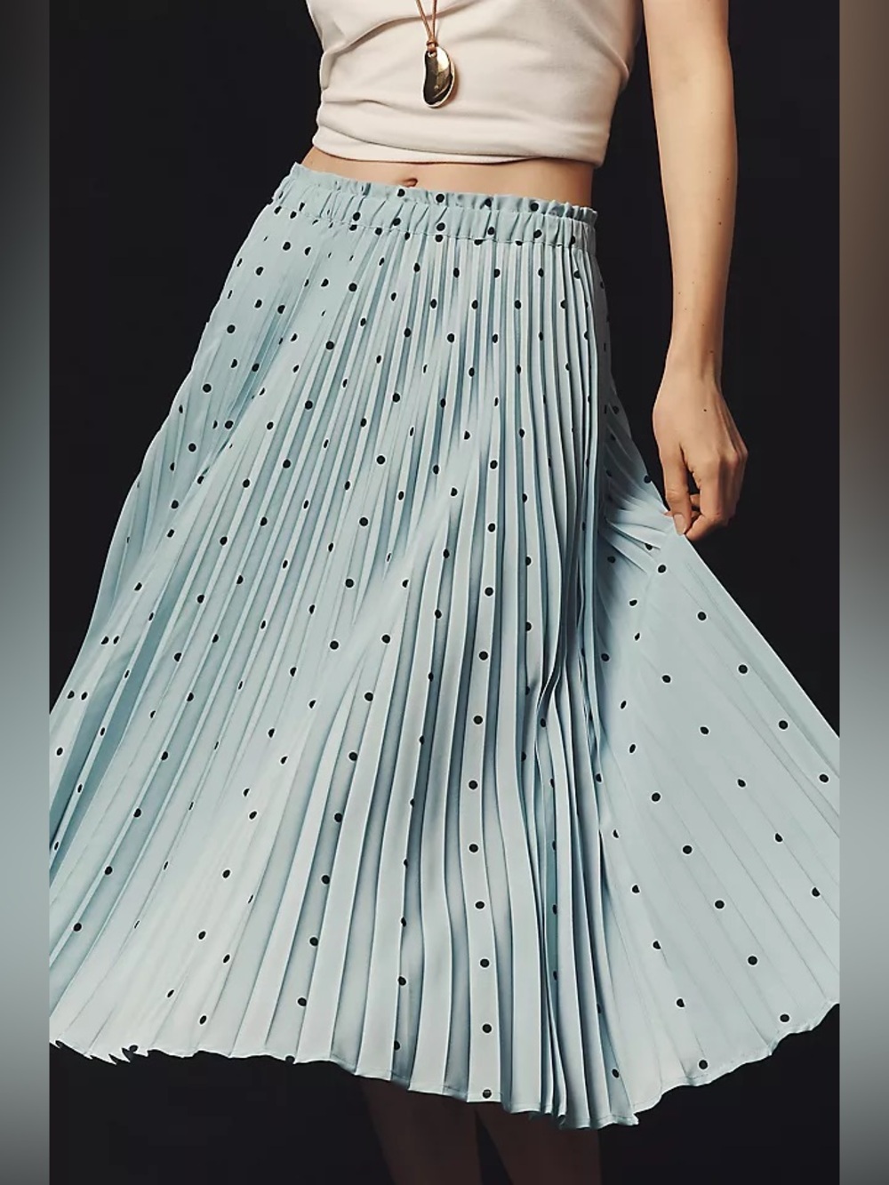 MAEVE VALERIE PLEATED MIDI SKIRT
